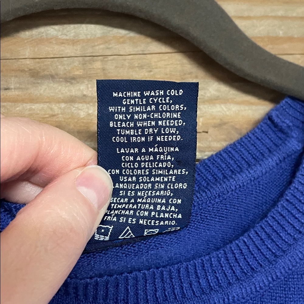 Basic Editions Size Medium Royal Blue Crewneck So… - image 3